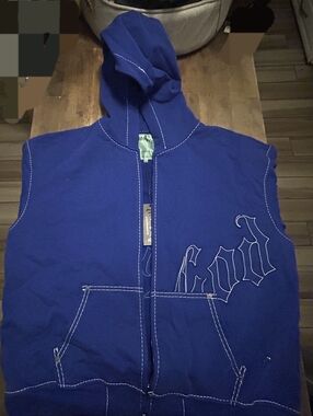 Godspeed Blue Zip-Up Hoodie